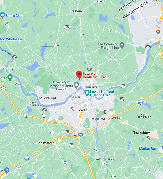 Map of Future of Dentistry in Dracut near Lowell, MA