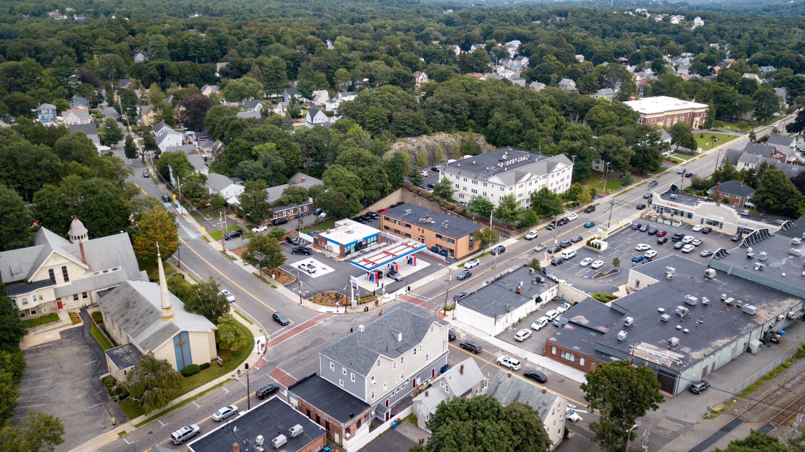 Aerial photo of Future of Dentistry in Wakefield, MA
