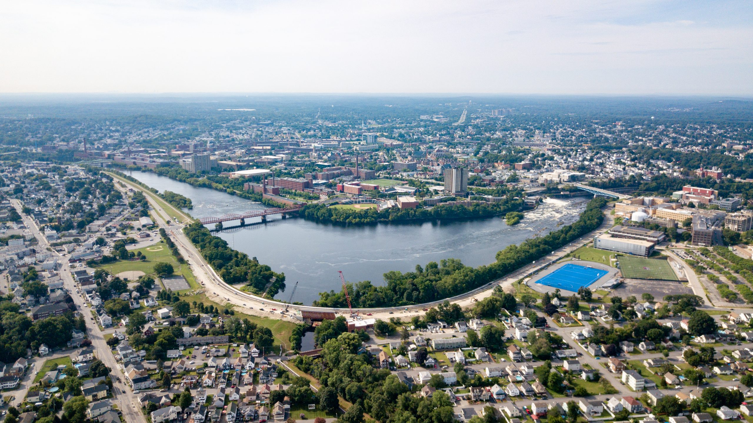 Aerial photo of Dracut, MA